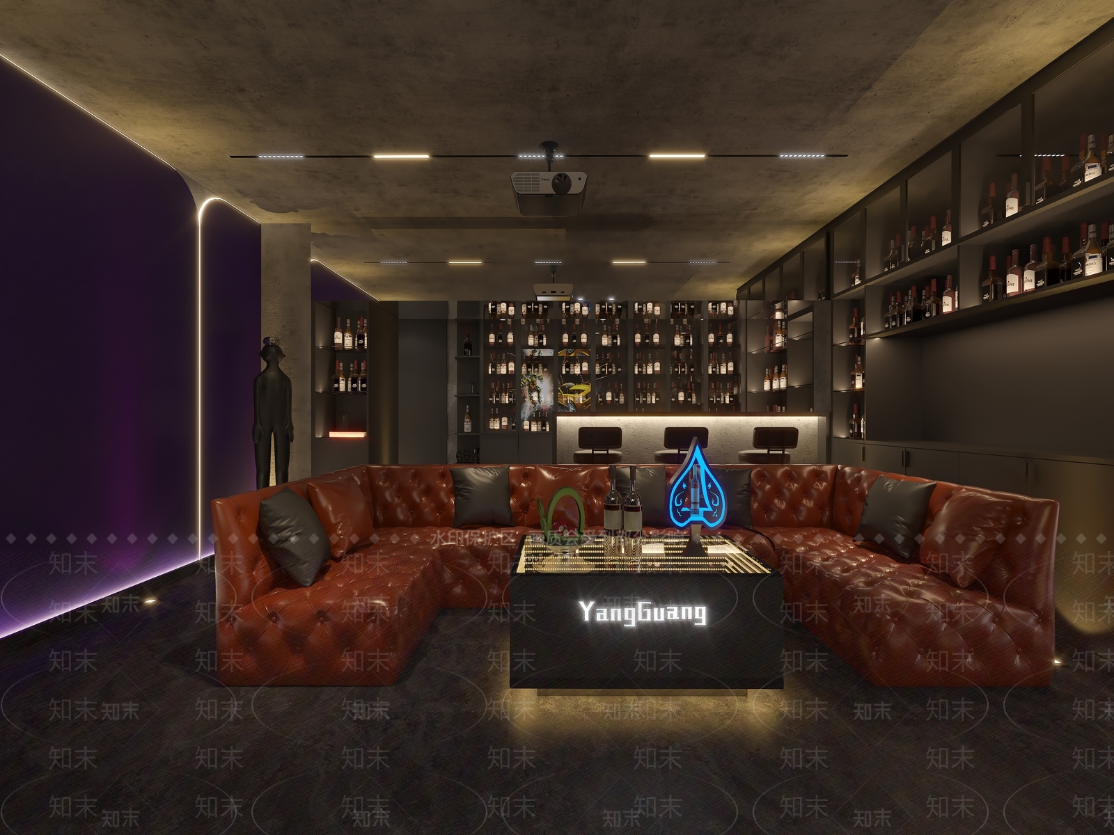 工业风家居影音室3D模型下载【ID:1129754815】