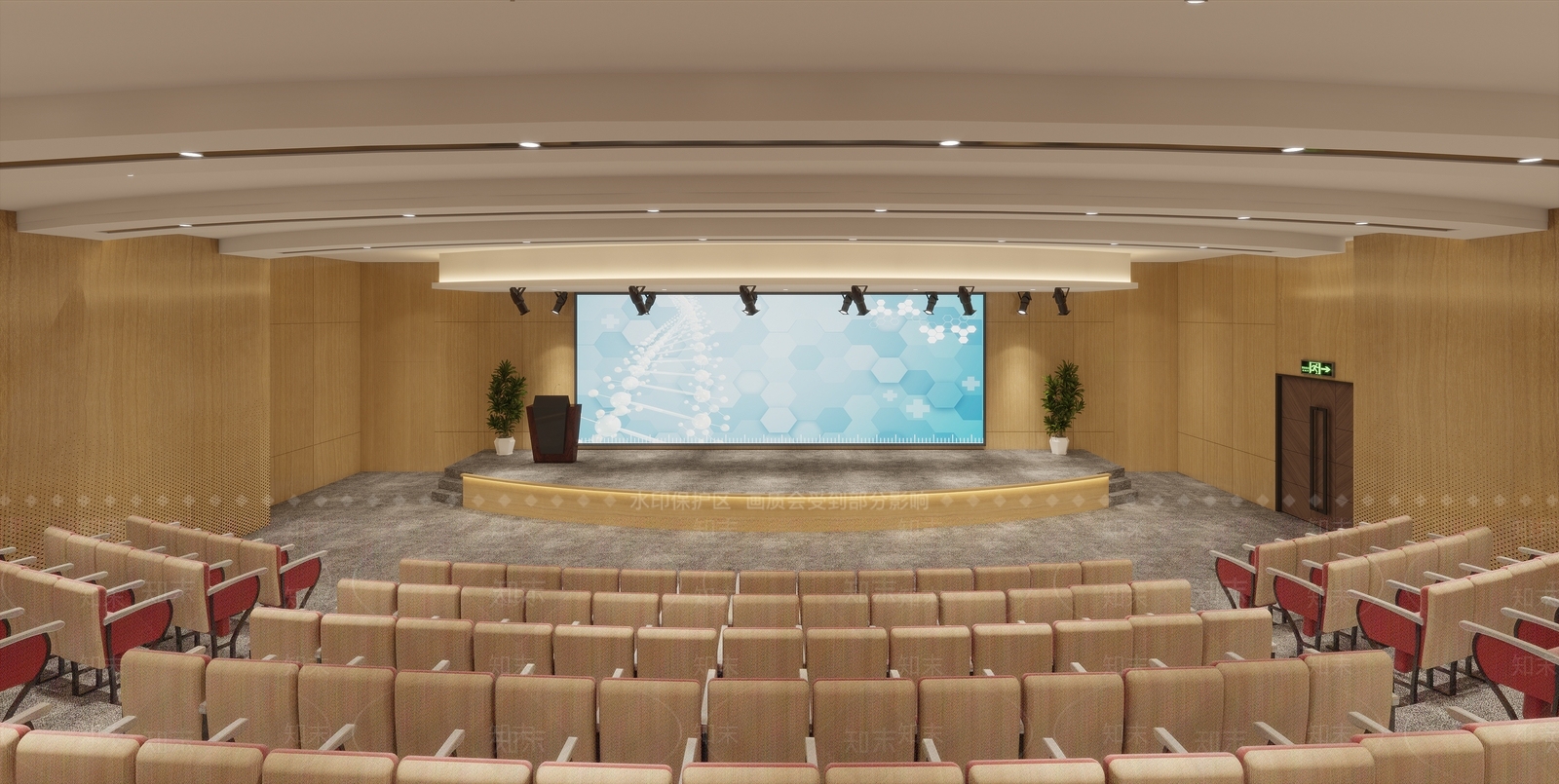 现代报告厅3D模型下载【ID:1129754852】