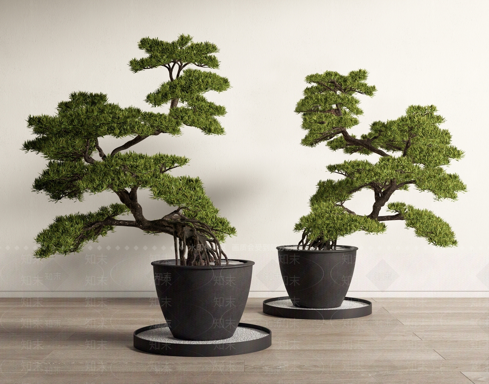 松树盆栽SU模型下载【ID:1129760541】