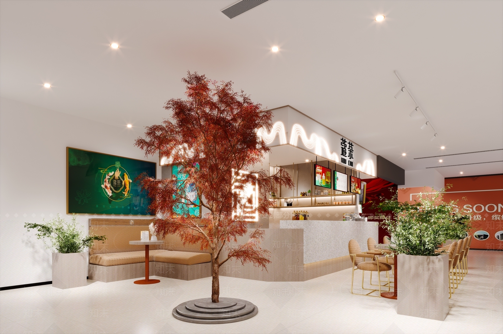 北欧奶茶店3D模型下载【ID:1129765182】