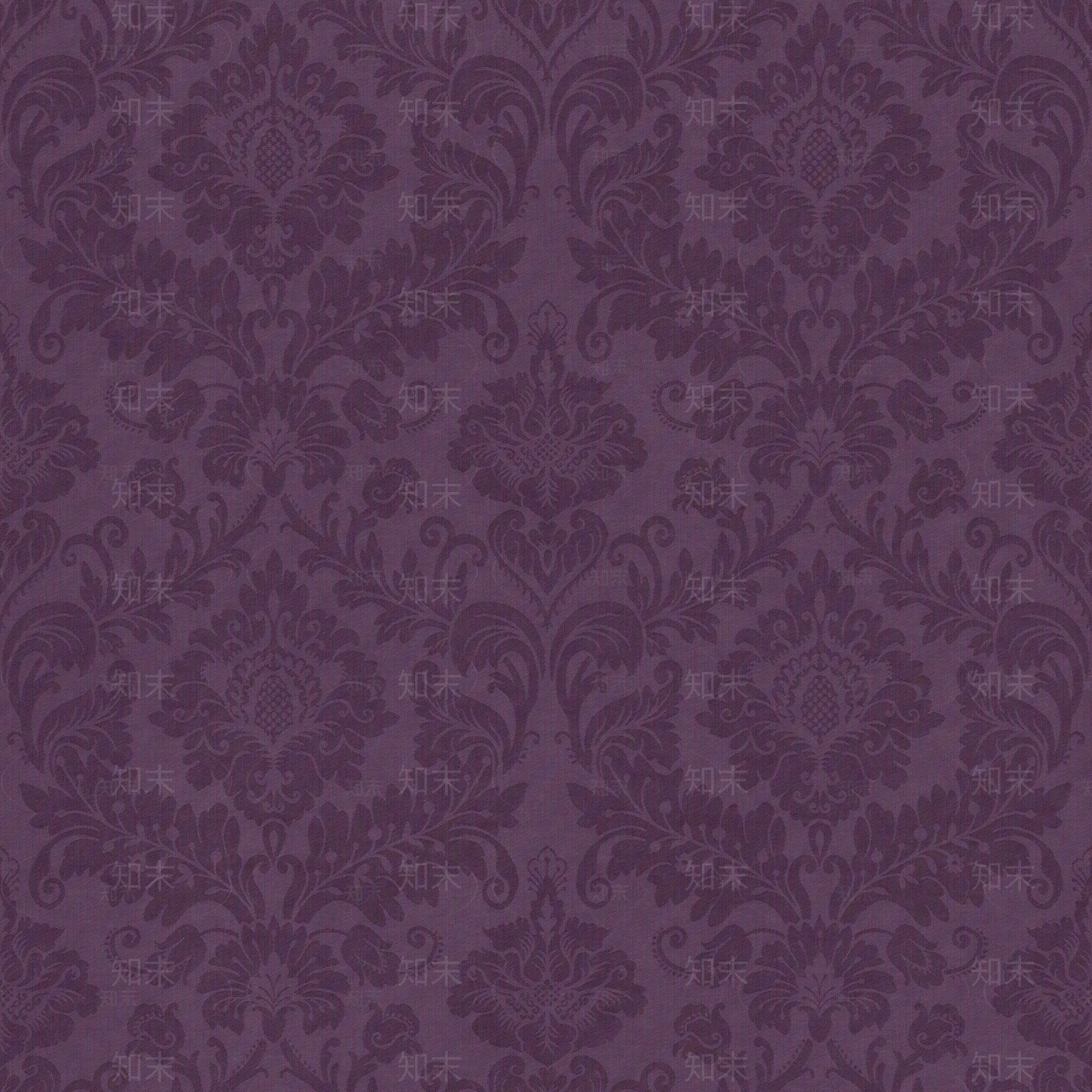紫色布料布材质丝绸大马士革墙纸贴图下载【ID:1129977765】