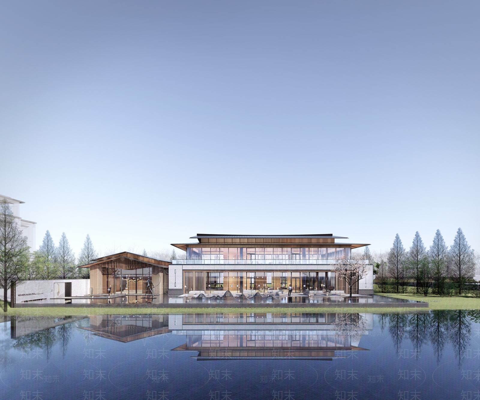 售楼处建筑SU模型精品下载_SketchUp模型_知末网