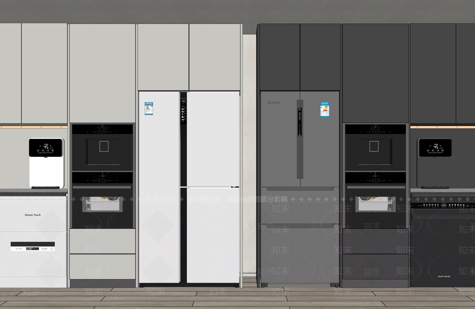 冰箱SU模型下载【ID:1129774695】