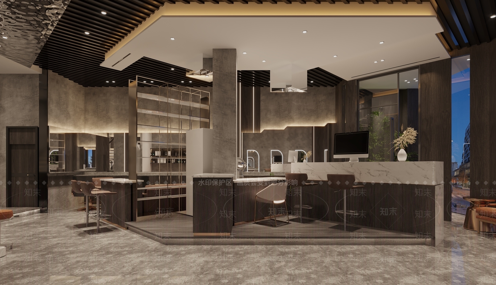 现代理发店3D模型下载【ID:1129780731】