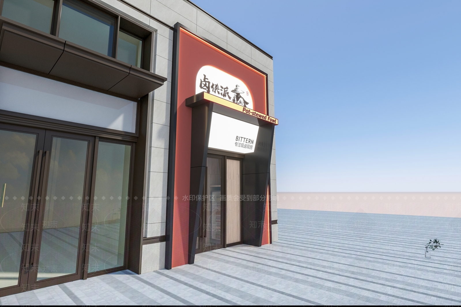 新中式卤味店3D模型下载【ID:1129781890】