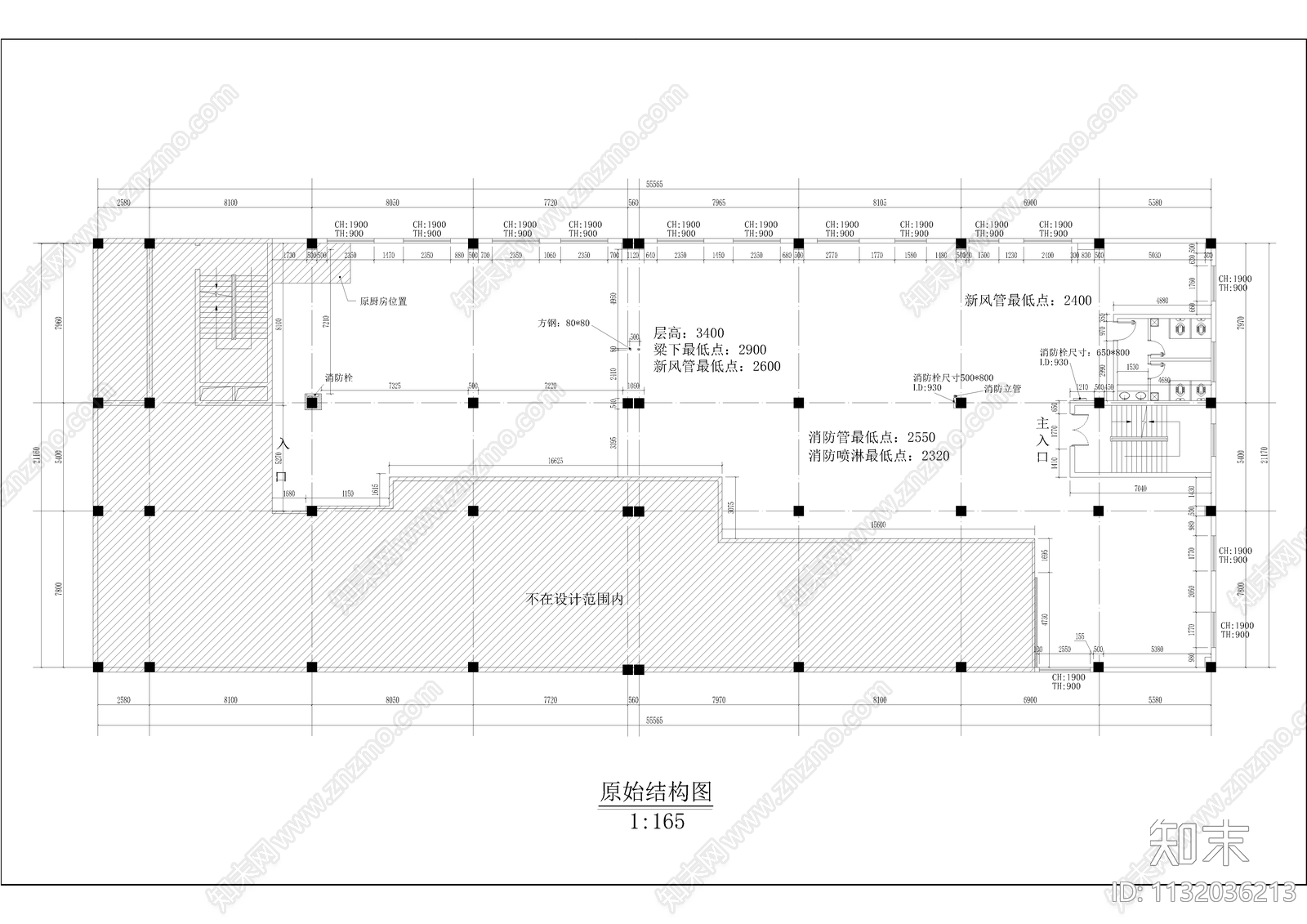 新奇特办公室cad施工图下载【ID:1132036213】