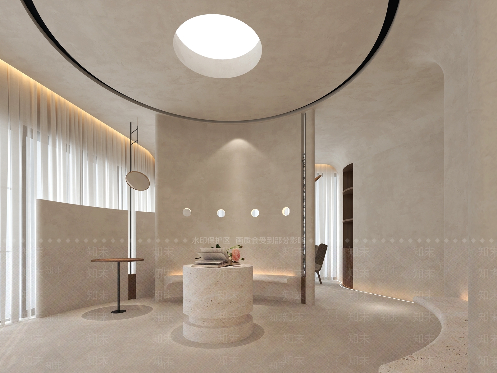 侘寂风瑜伽馆3D模型下载【ID:1129800280】