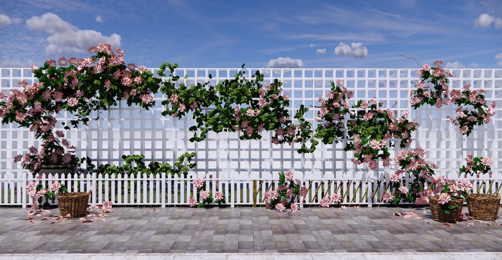 爬藤植物SU模型下载【ID:1129809280】