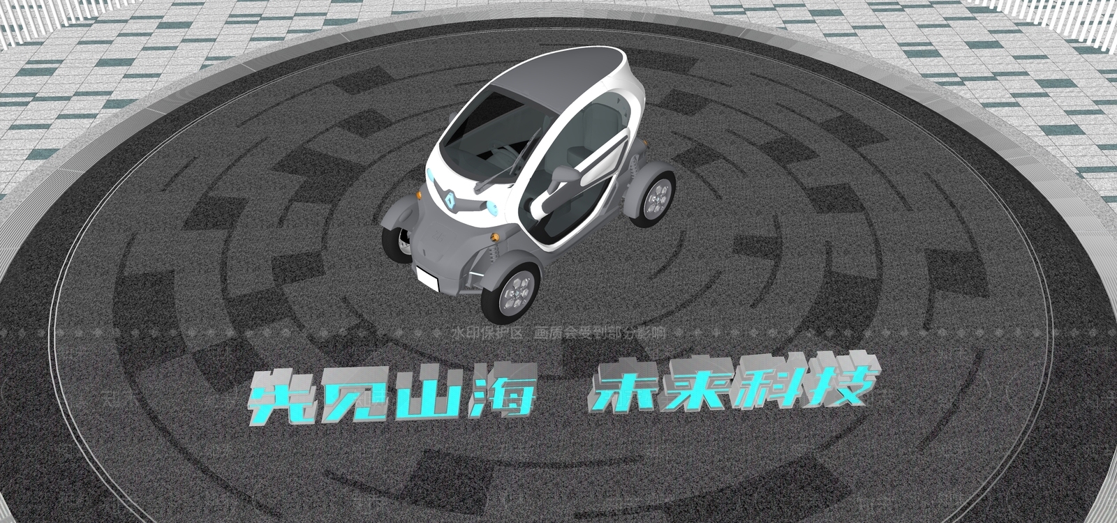 科技概念车SU模型下载【ID:1129812785】