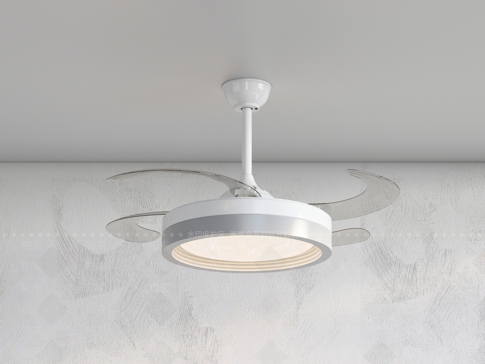 现代风扇灯3D模型下载【ID:1129954388】
