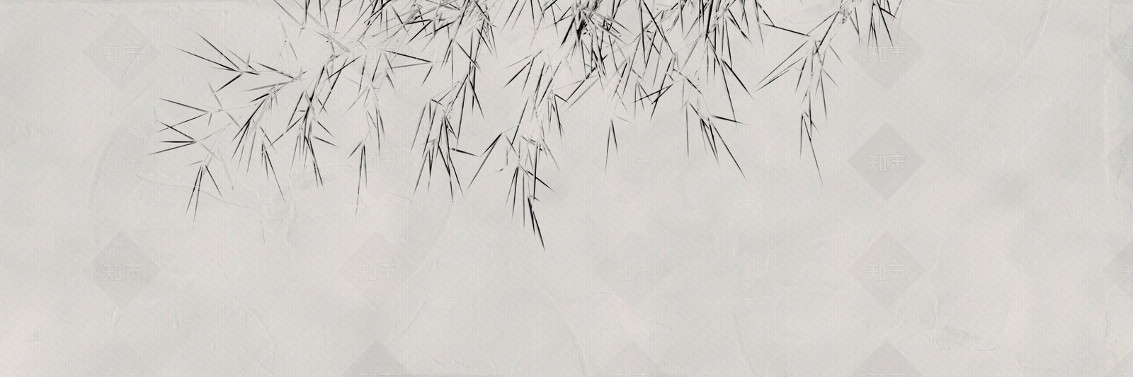 中式竹叶刻印壁画贴图下载【ID:1129838026】_【知末网贴图库】
