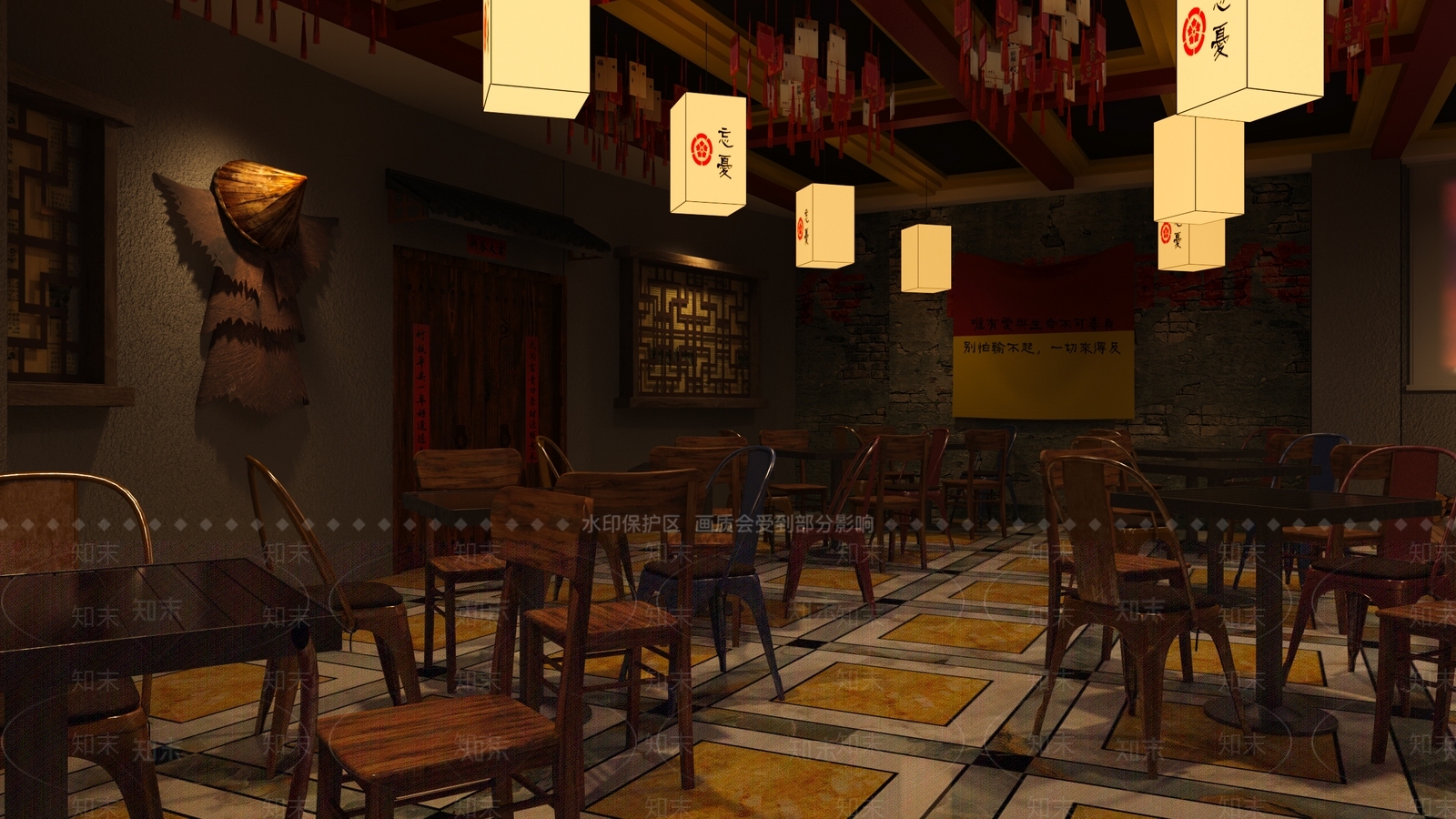 现代民谣酒吧3D模型下载【ID:1129952562】