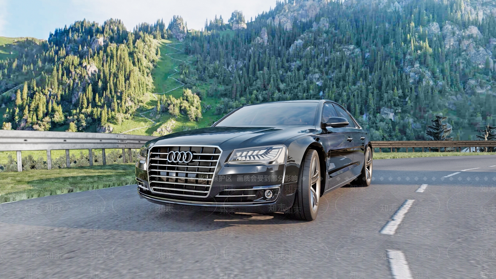 奥迪A8L豪车SU模型下载【ID:1129844022】