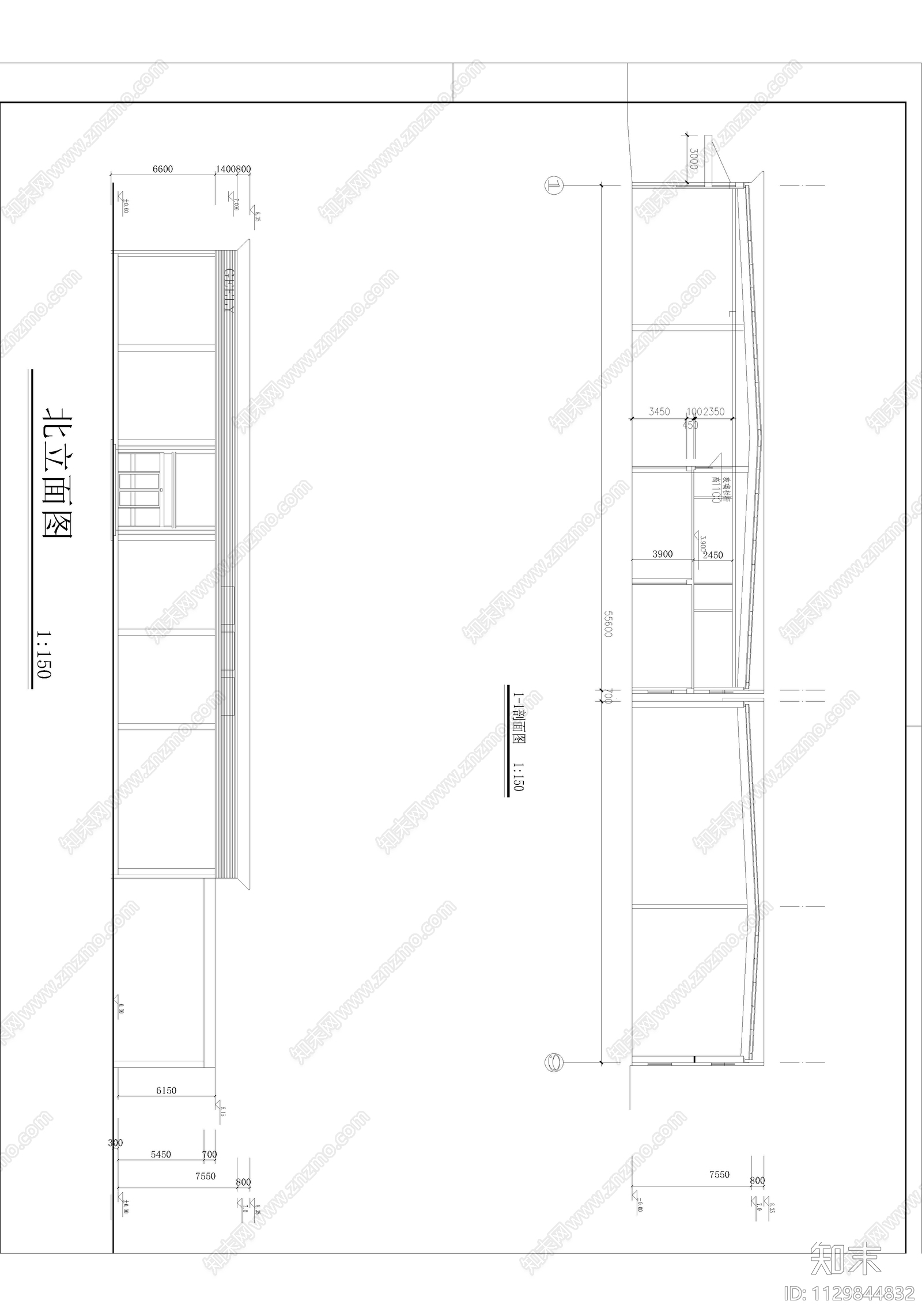 吉利汽车展厅cad施工图下载【ID:1129844832】