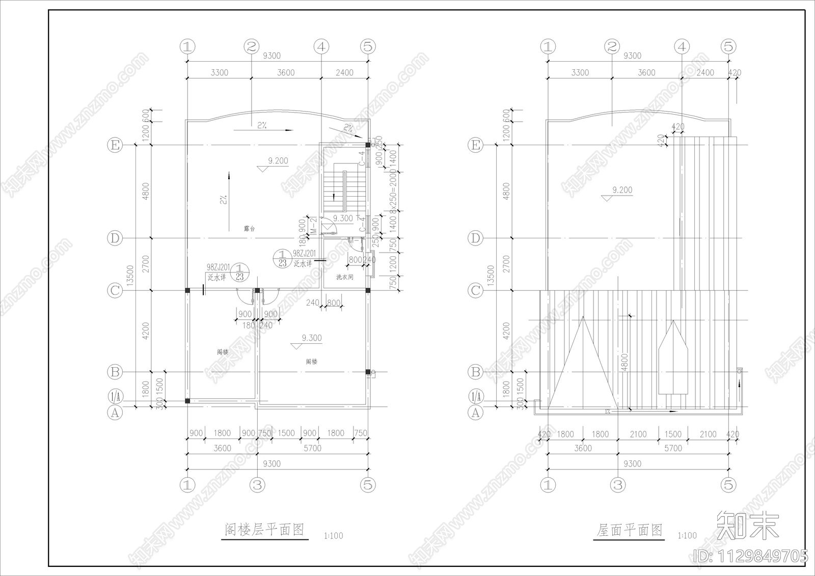 新农村自建别墅施工图下载【ID:1129849705】