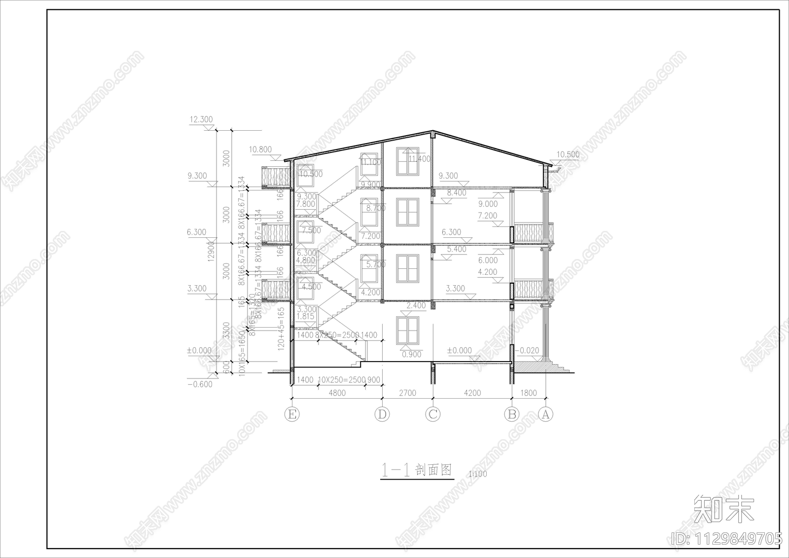 新农村自建别墅施工图下载【ID:1129849705】