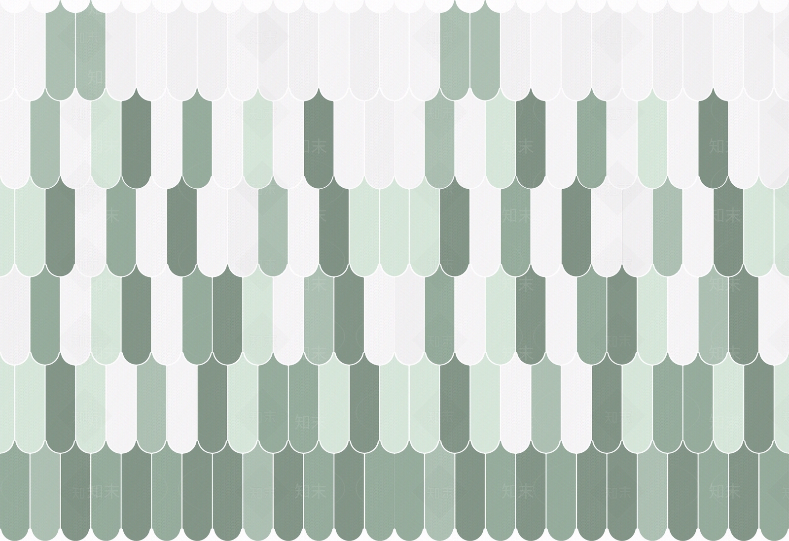 牛油果绿渐变羽毛砖瓷砖贴图下载【ID:1129857324】