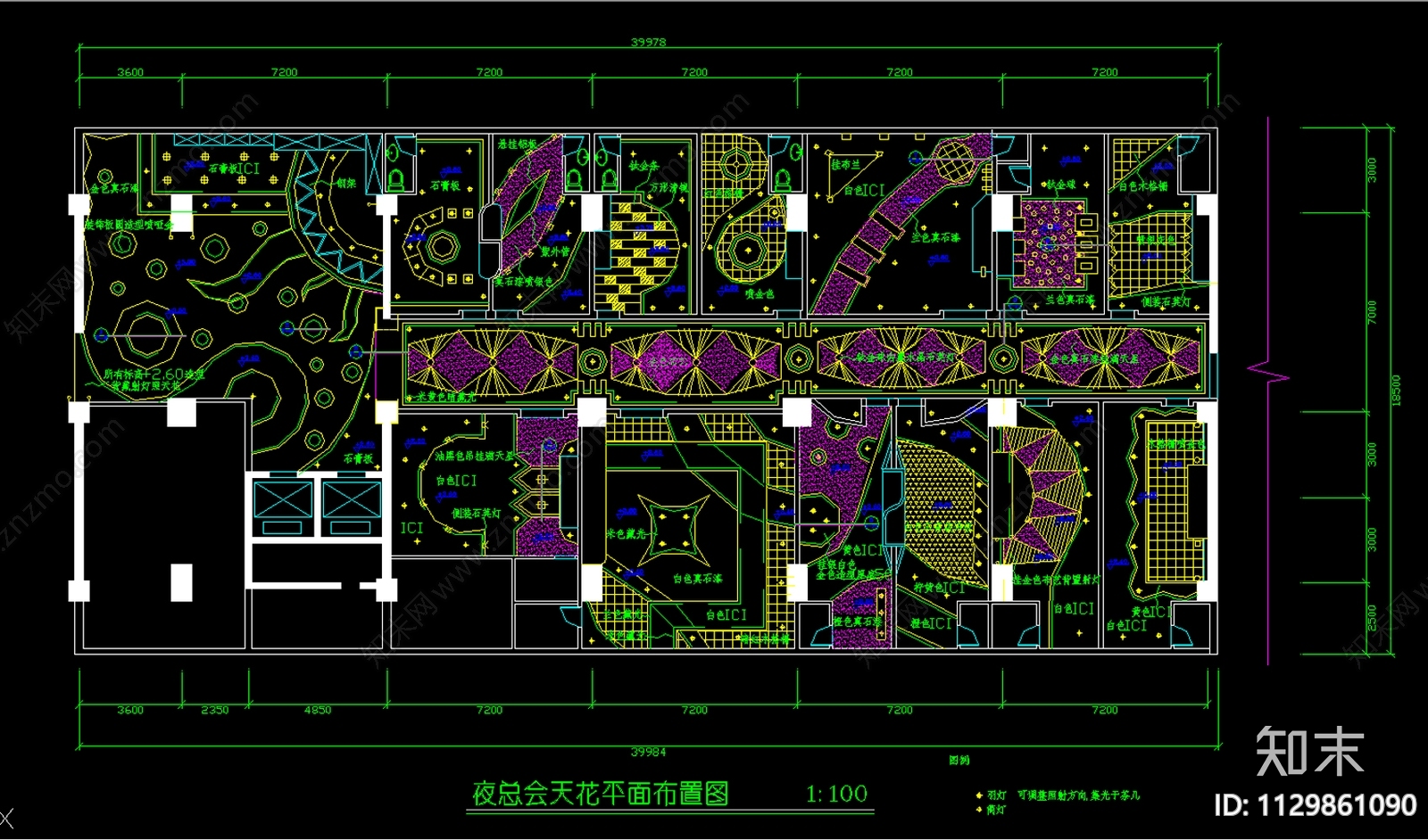 现代高档夜总会全套装修cad施工图下载【ID:1129861090】