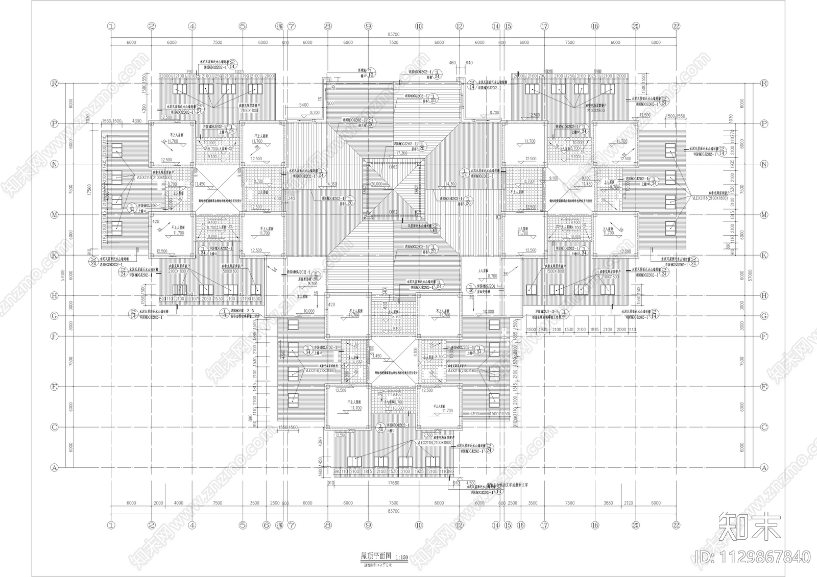 办公别墅全套建筑cad施工图下载【ID:1129867840】