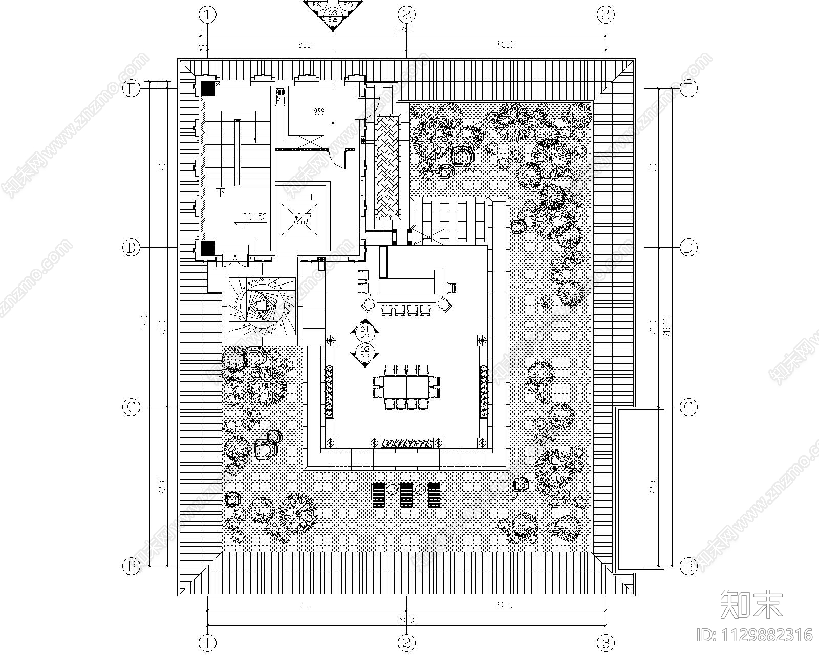 办公楼室内施工图下载【ID:1129882316】