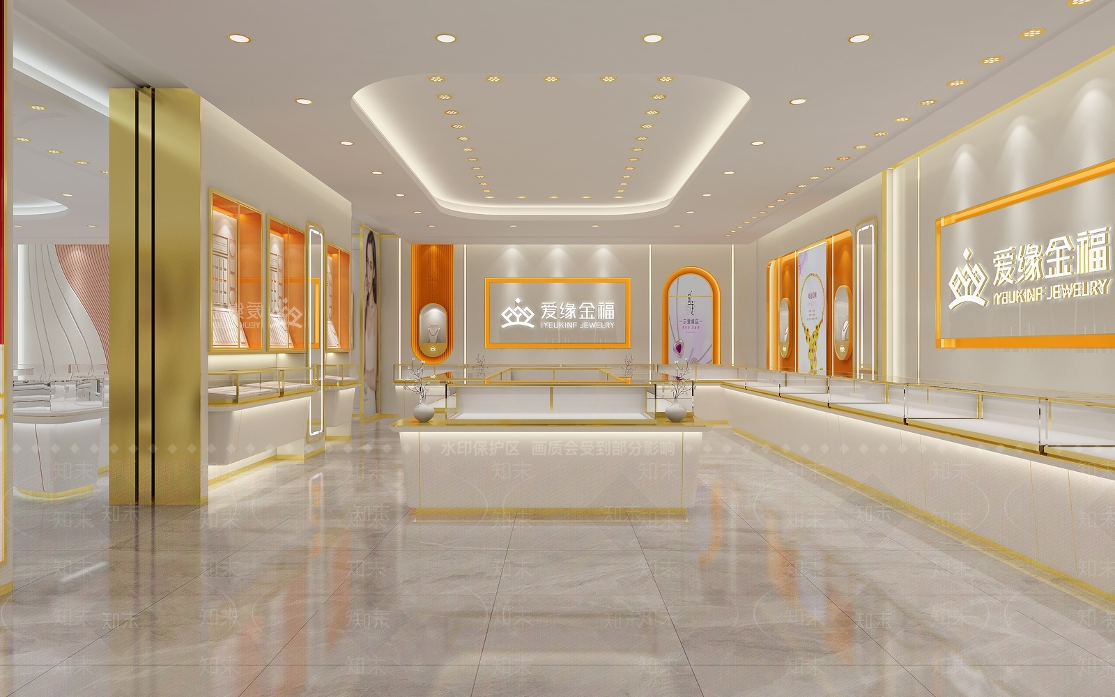 现代珠宝店3D模型下载【ID:1129891222】