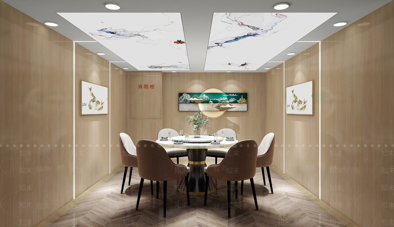 新中式海鲜店3D模型下载【ID:1129896737】