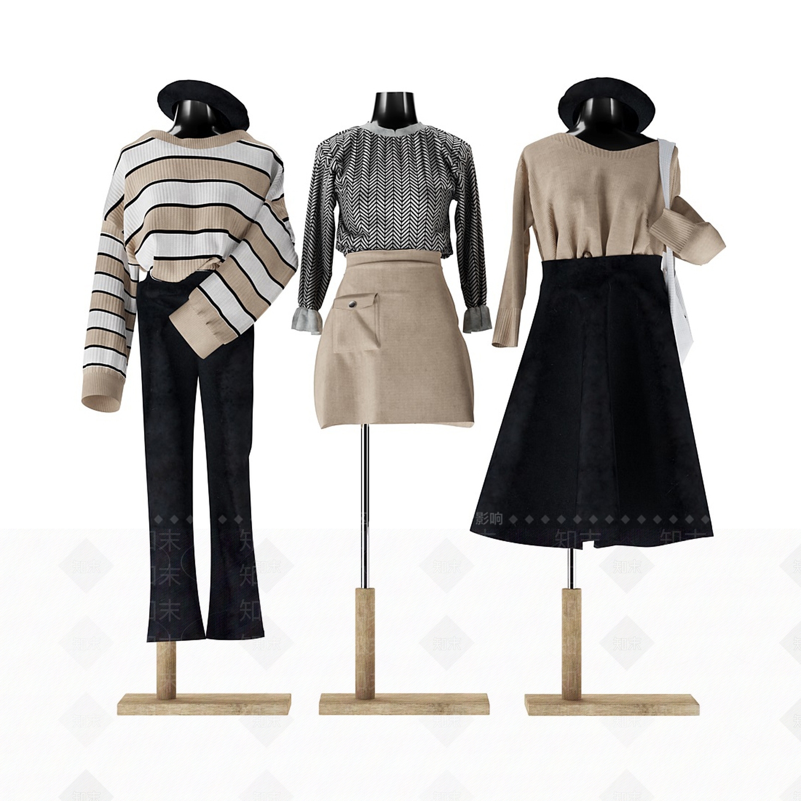 服装模特SU模型下载【ID:1129898829】