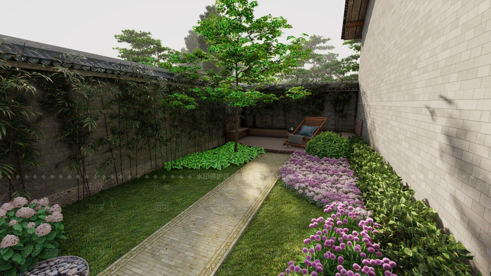 中式乡村民房SU模型下载【ID:1129900995】