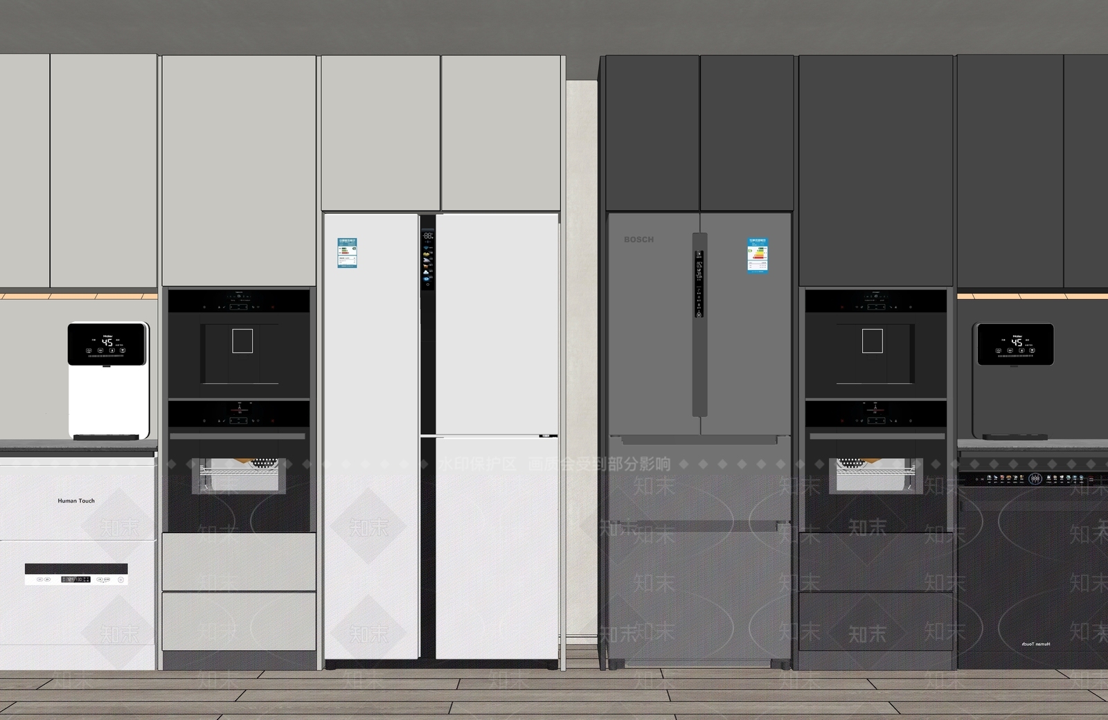 冰箱SU模型下载【ID:1129916407】