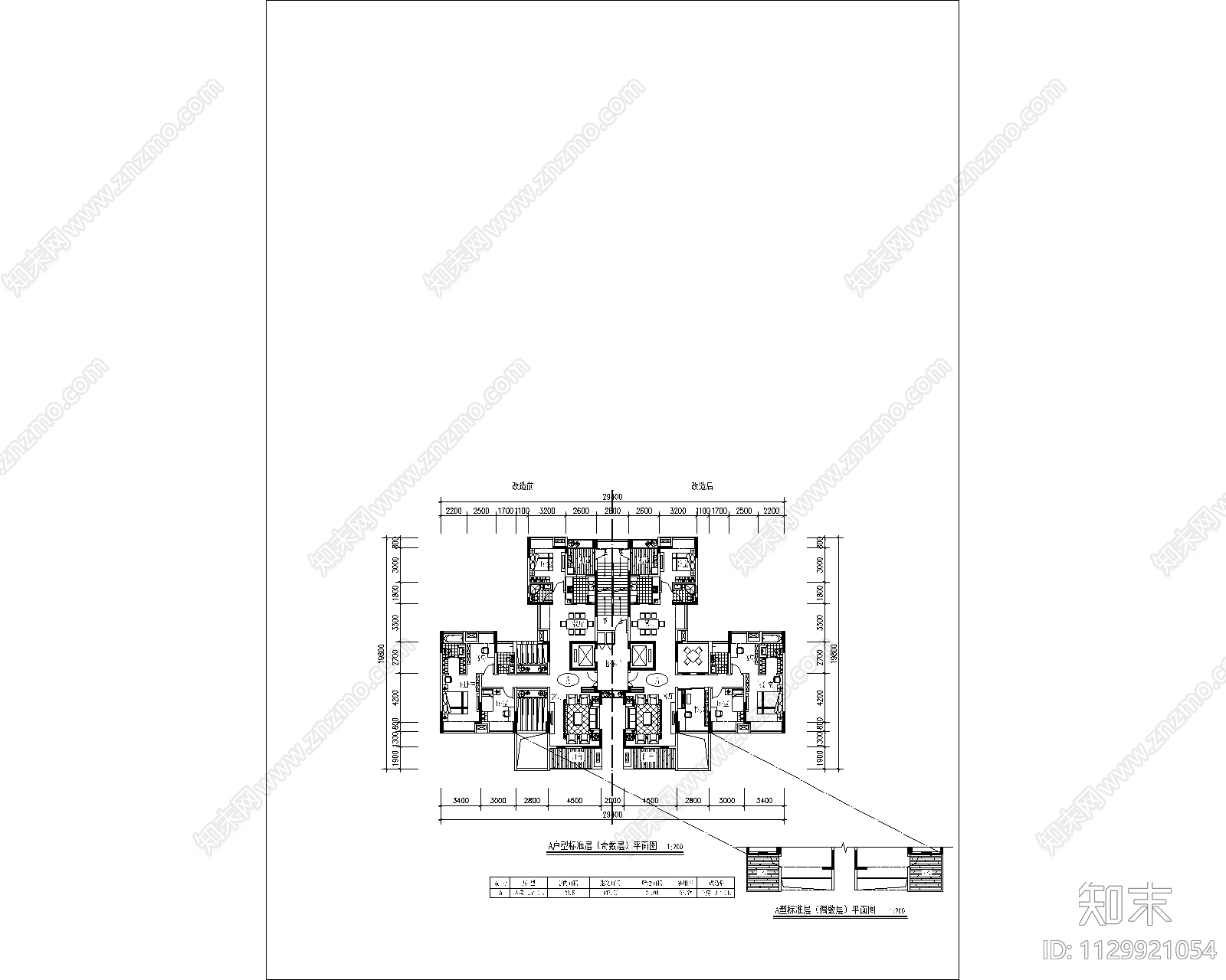 现代北辰三角洲高层住宅区建筑cad施工图下载【ID:1129921054】