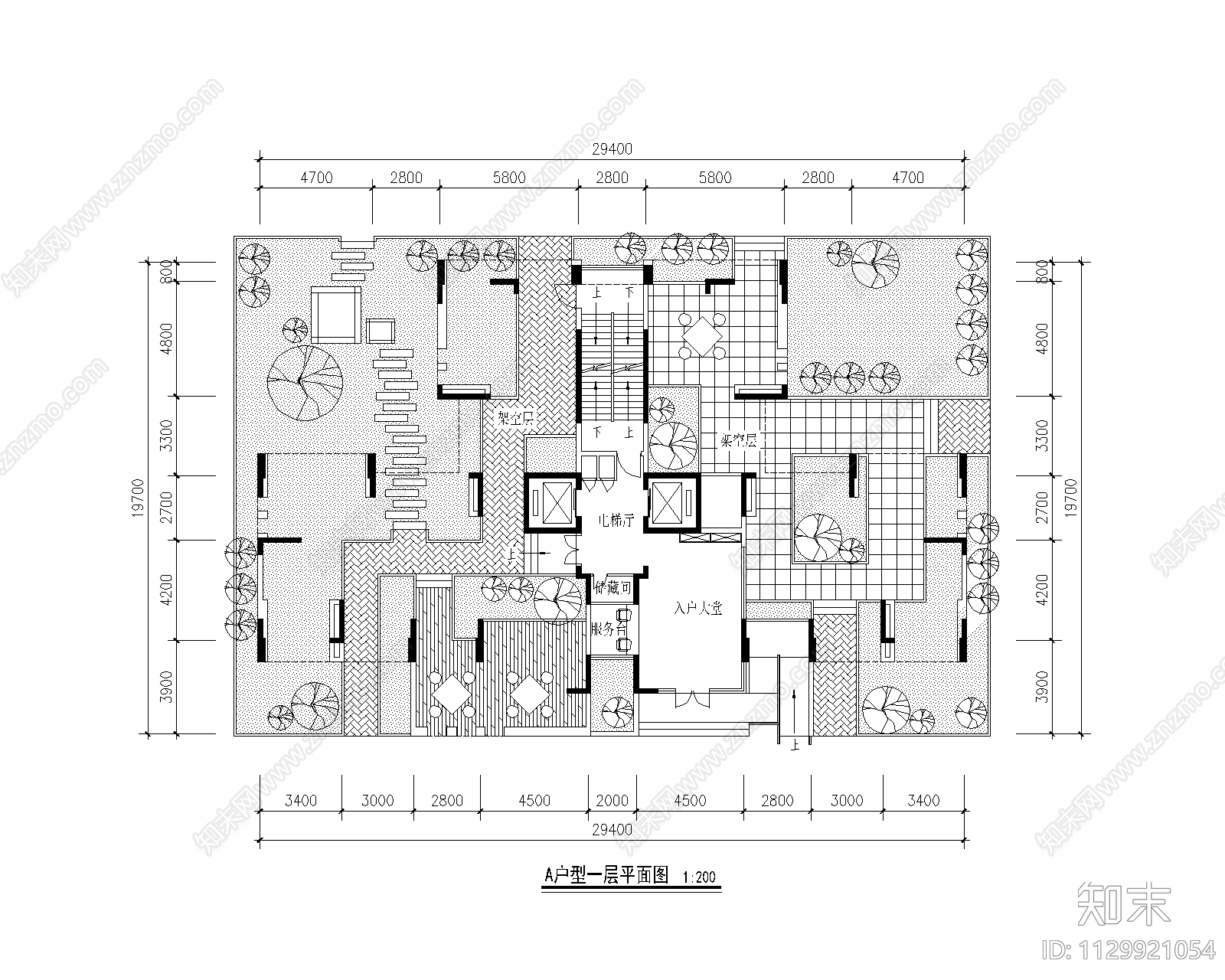 现代北辰三角洲高层住宅区建筑cad施工图下载【ID:1129921054】