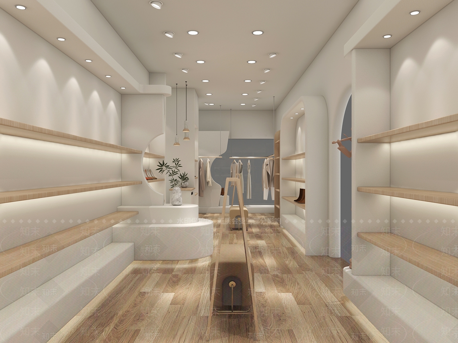 现代服装店SU模型下载【ID:1129927191】