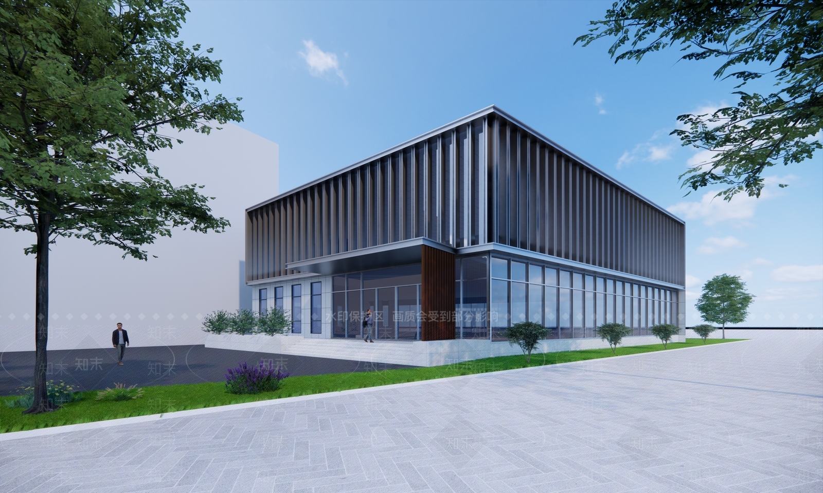 现代风格食堂SU模型下载【ID:1129931374】