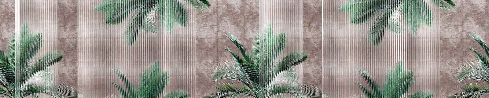 铁树叶植物印花长虹玻璃肌理墙布贴图下载【ID:1129931895】