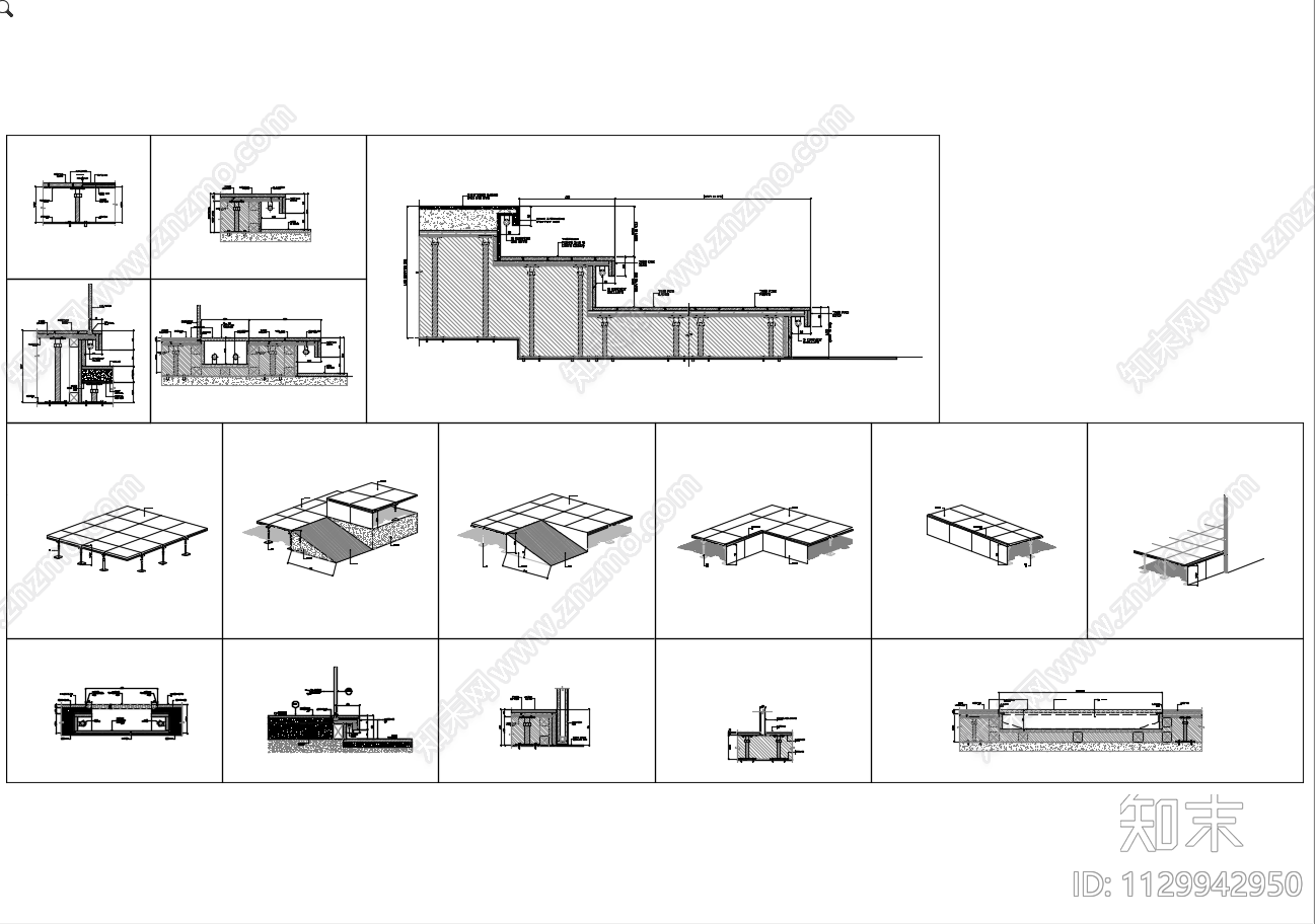 各种地坪节点cad施工图下载【ID:1129942950】