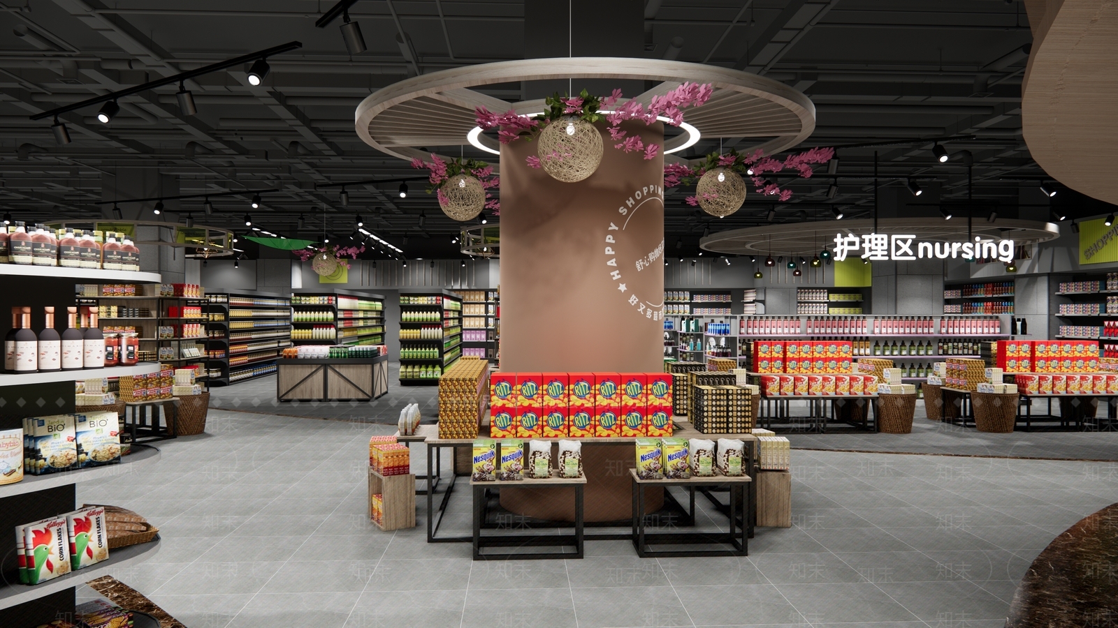 现代精品超市SU模型下载【ID:1129952138】