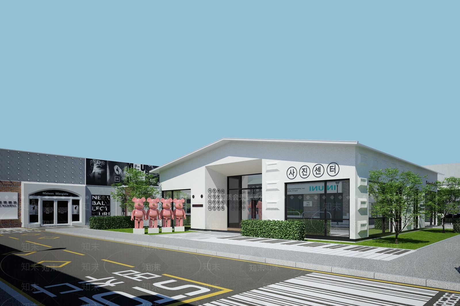 现代商业场景摄影基地直播基地SU模型下载【ID:1129953775】