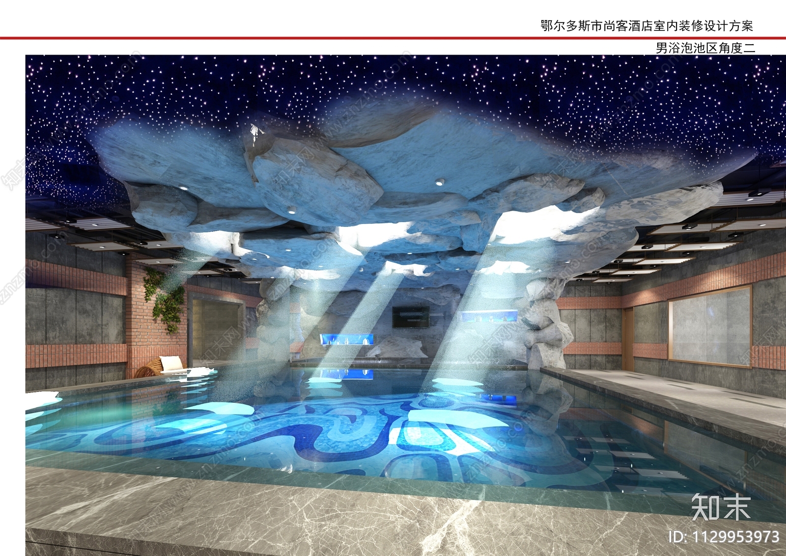 洗浴空间cad施工图下载【ID:1129953973】