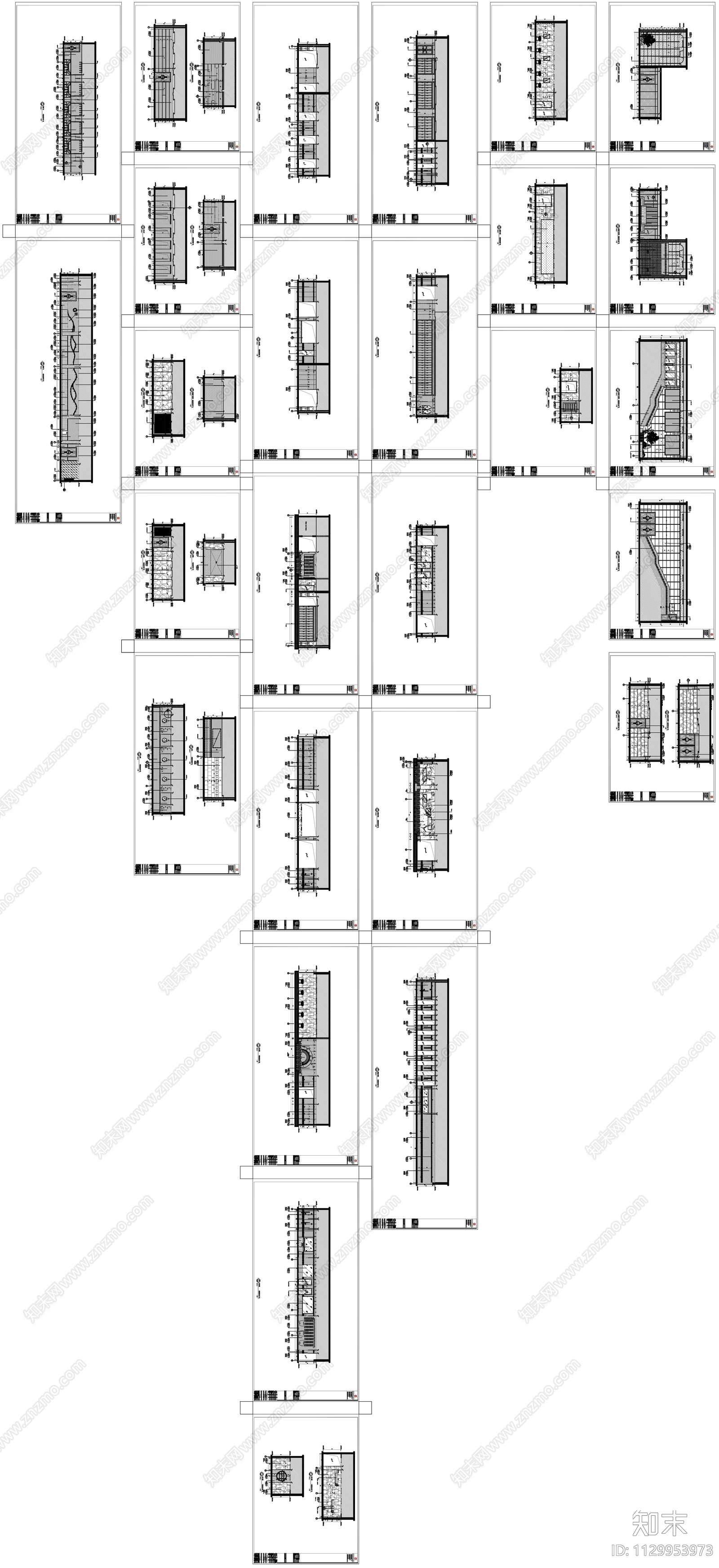 洗浴空间cad施工图下载【ID:1129953973】