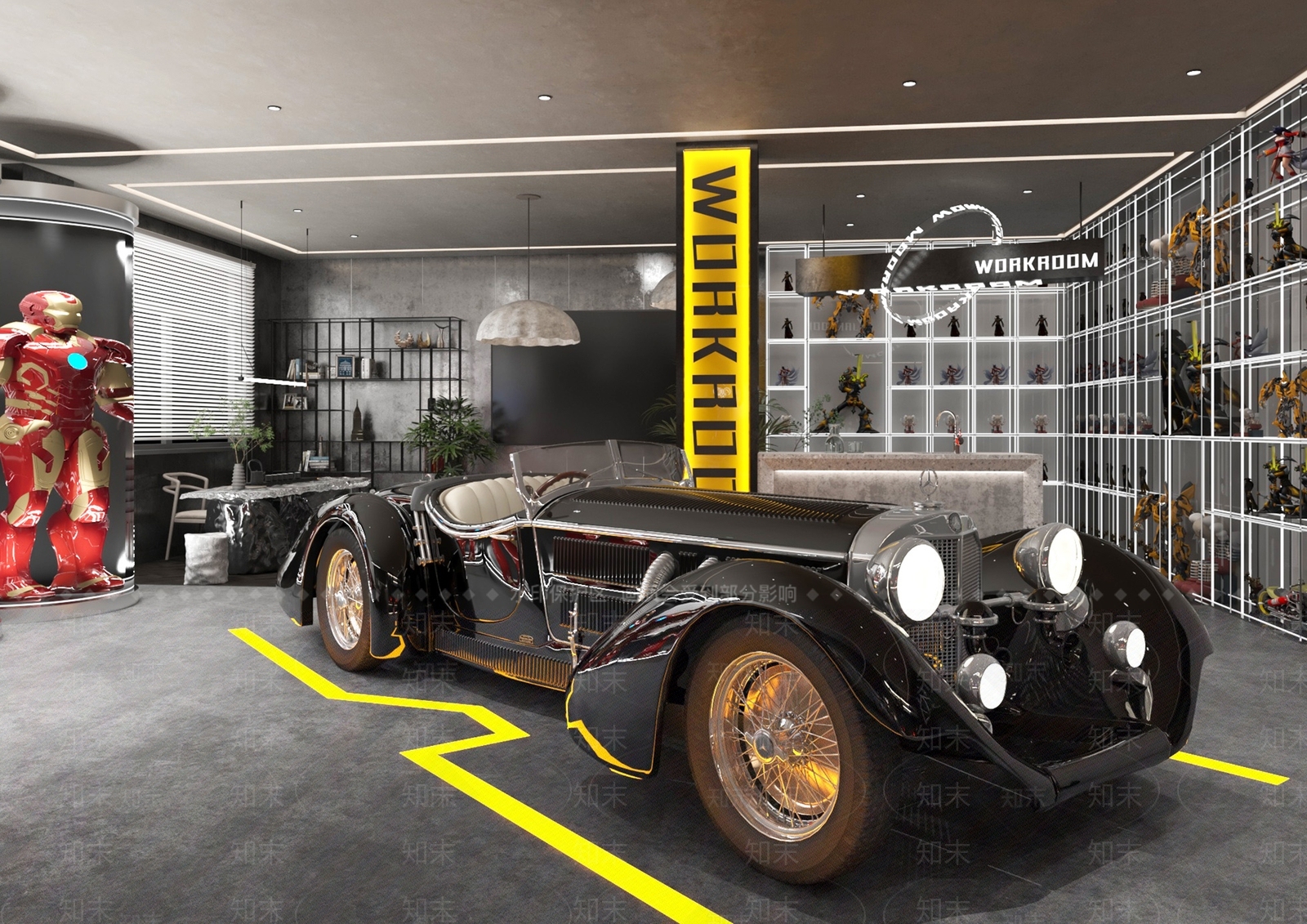 工业风车类展厅3D模型下载【ID:1129961285】