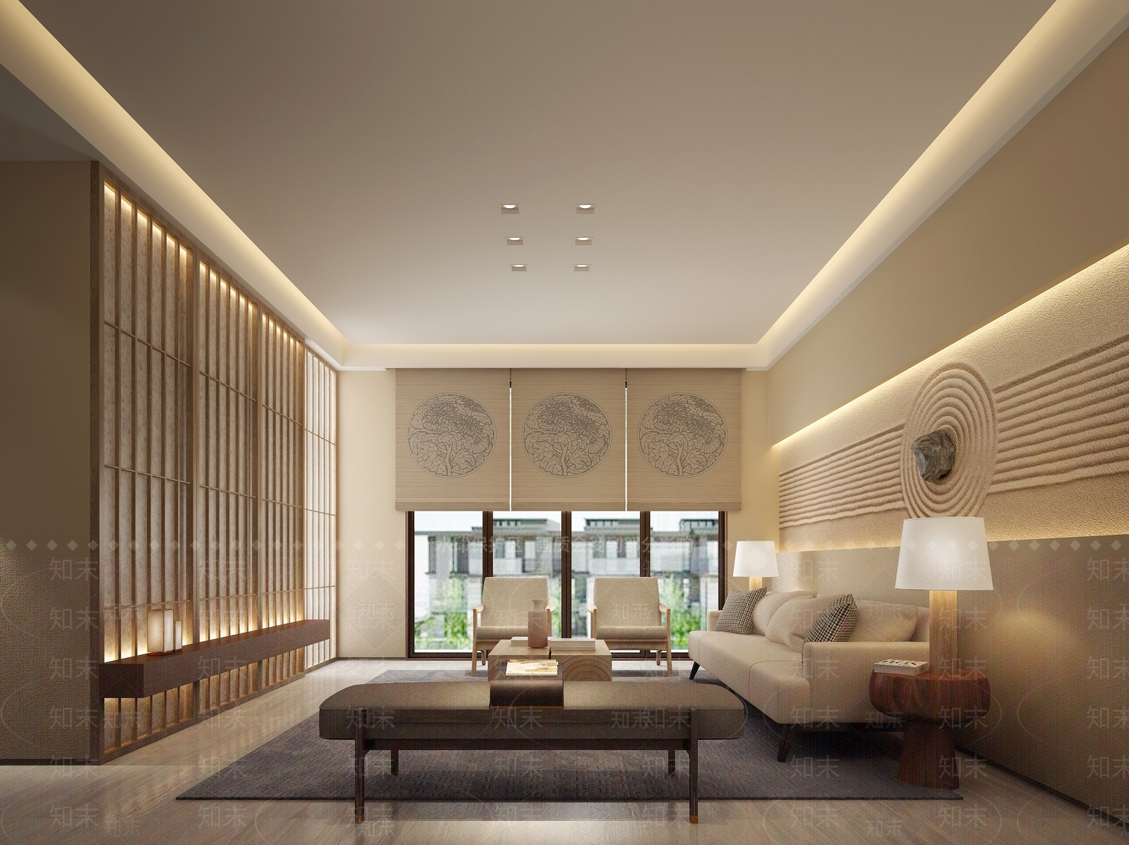 日式名宿客房3D模型下载【ID:1129963617】