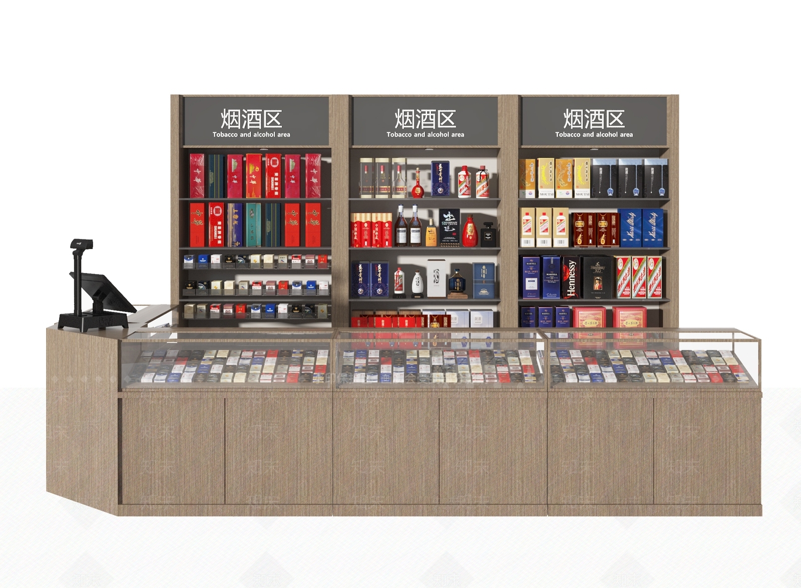 现代货架SU模型下载【ID:1129969668】