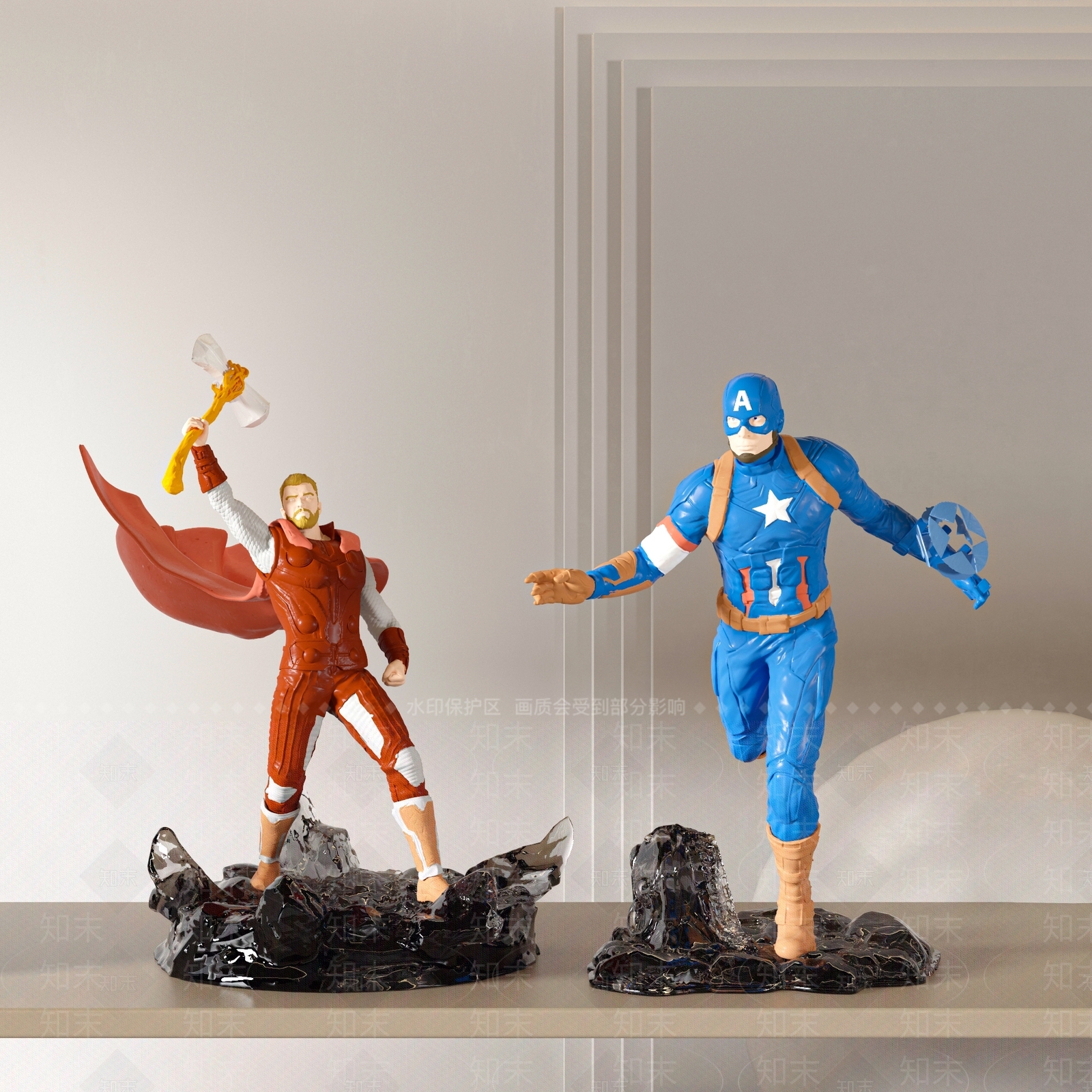 卡通英雄人物手办3D模型下载【ID:1129976556】