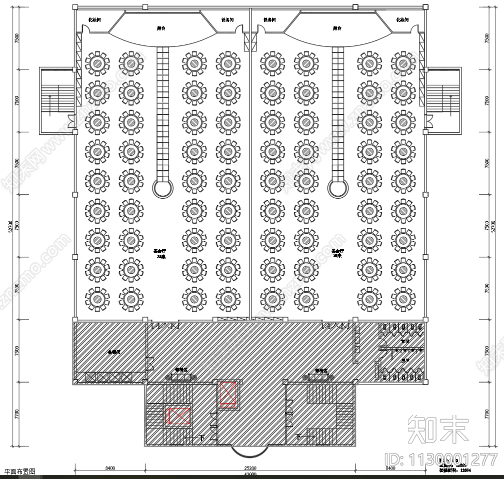 欧式古典宴会厅施工图下载【ID:1130001277】