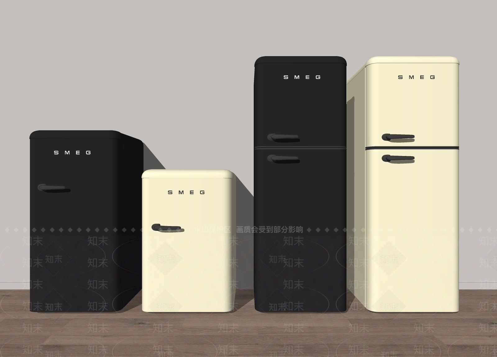 冰箱SU模型下载【ID:1130002781】