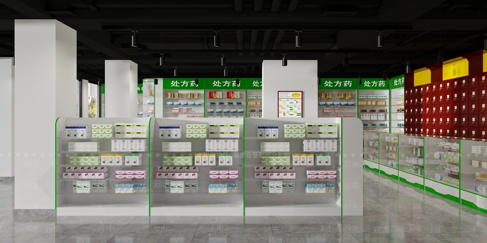 现代药房3D模型下载【ID:1130004343】