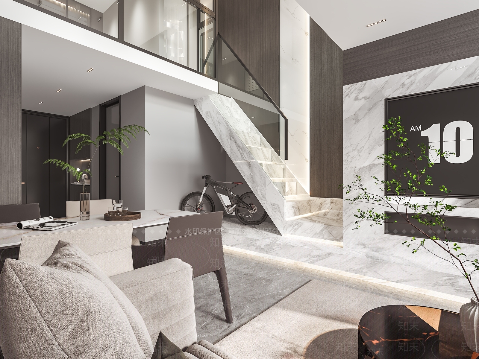 现代单身公寓3D模型下载【ID:1130029176】