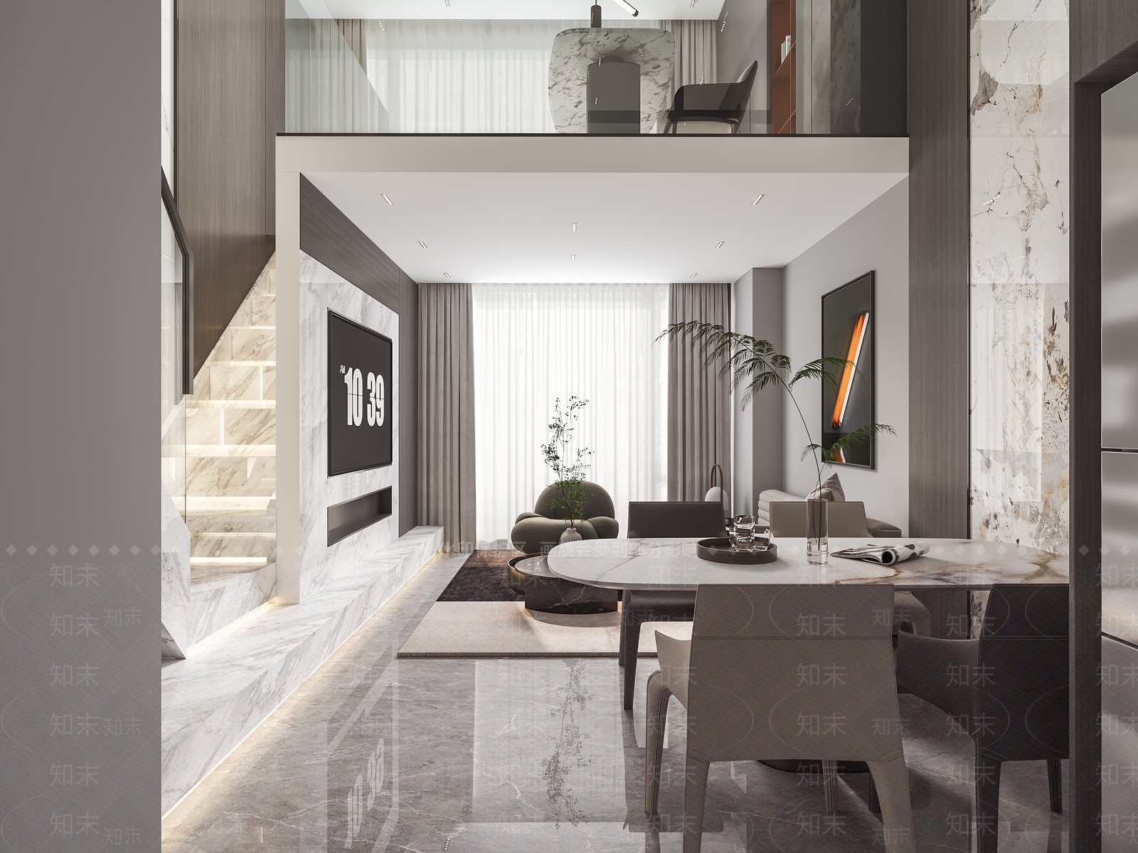 现代单身公寓3D模型下载【ID:1130029176】