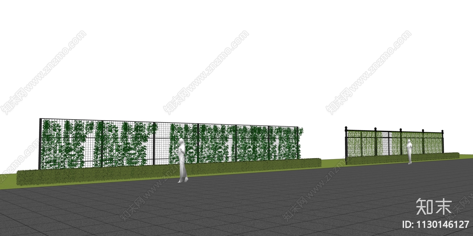 现代围栏SU模型下载【ID:1130146127】