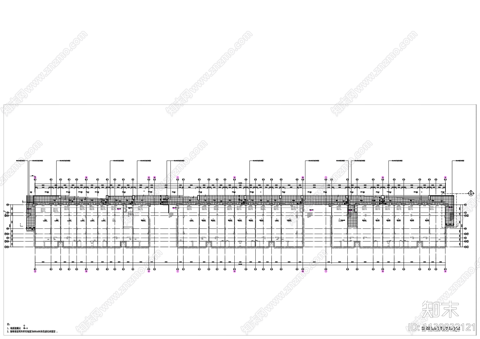 现代简约商业建筑cad施工图下载【ID:1130032121】